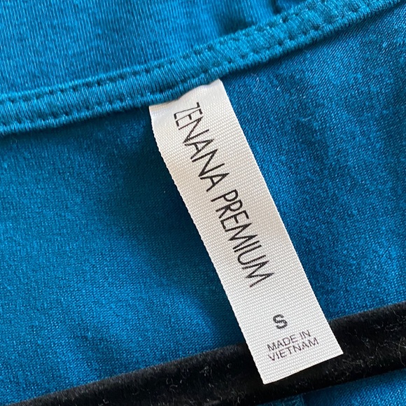 Dark Turquoise Teal Sleeveless Tank Top Tunic Small - Picture 3 of 4